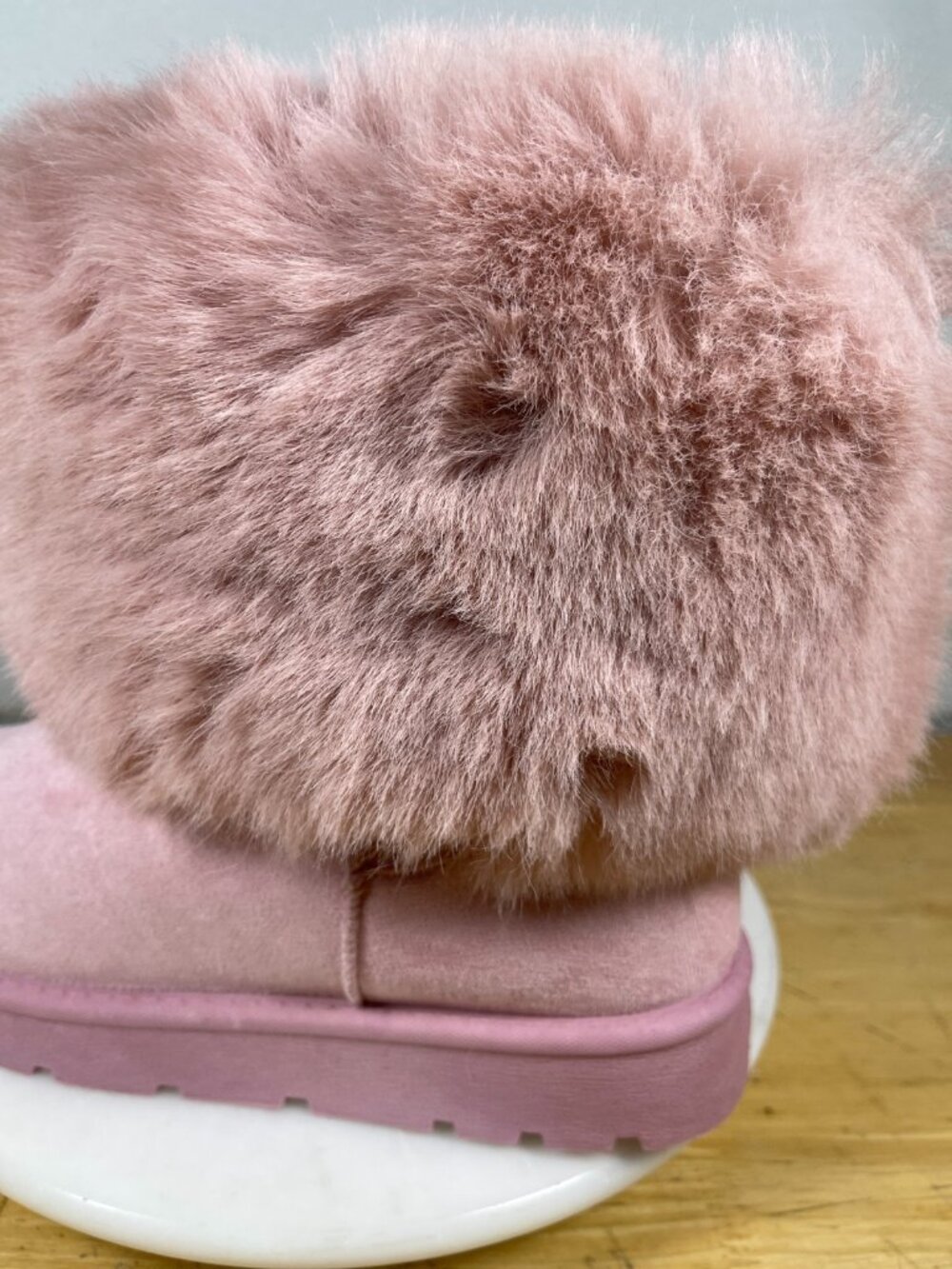 White Mountain Shanay Pink Faux Fur Boots Womens Size 9 Winter - Picture 2 of 11